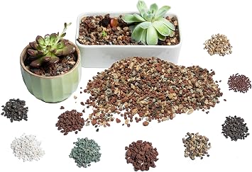 Succulent Soil for Indoor Plants - Perlite Pumice Clay Pebbles for Plants - Cactus Bonsai Soil Potting Mix