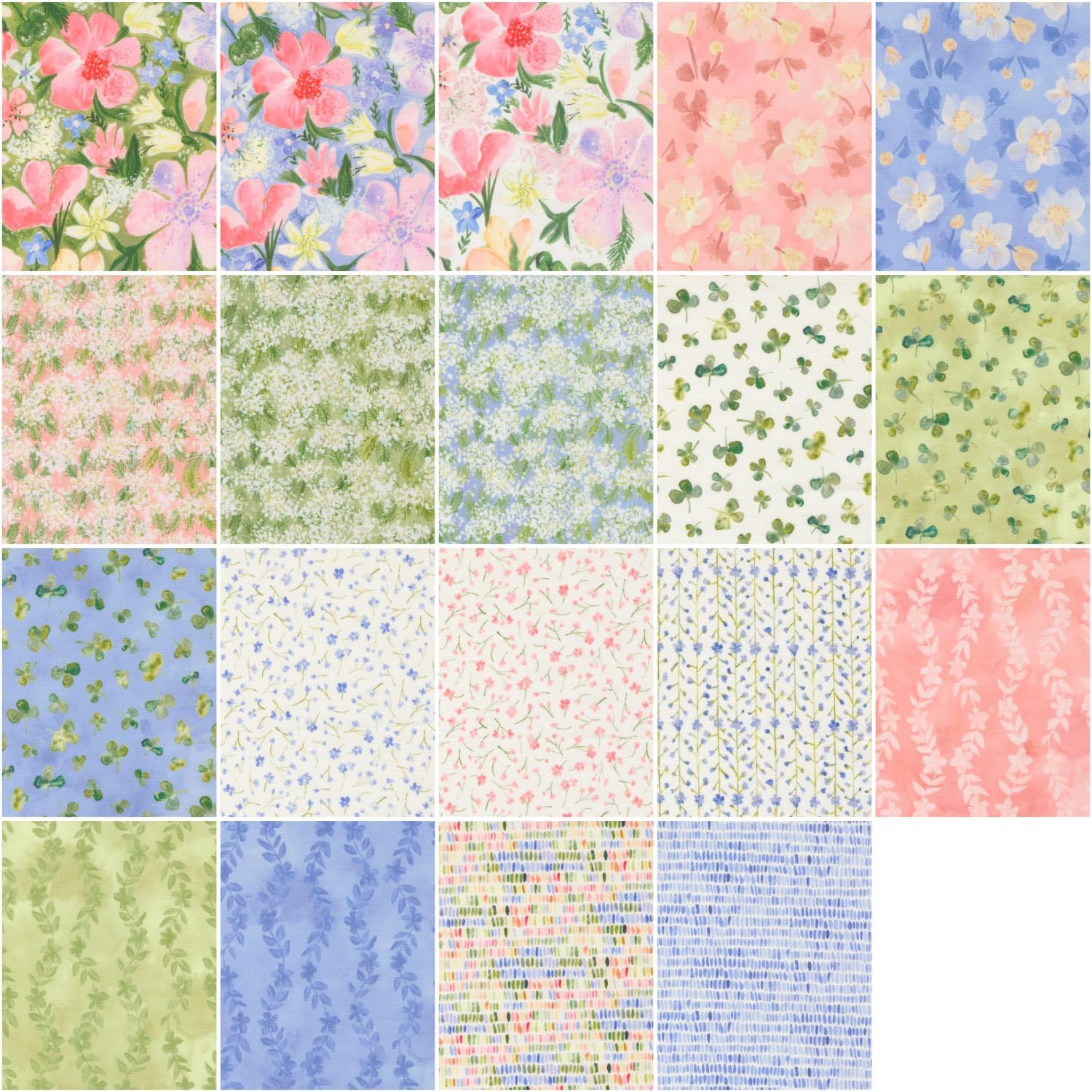 Janet Clare Sweet Cecily Jelly Roll 40 2.5-inch Strips Moda Fabrics 24640JR
