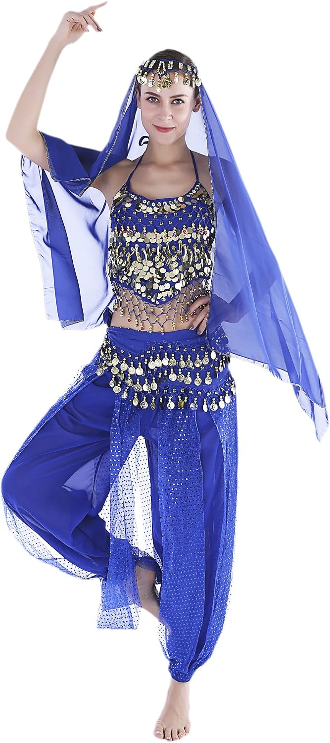 Seawhisper 12 Colors Belly Dance Costumes India Dance Outfit Halloween
