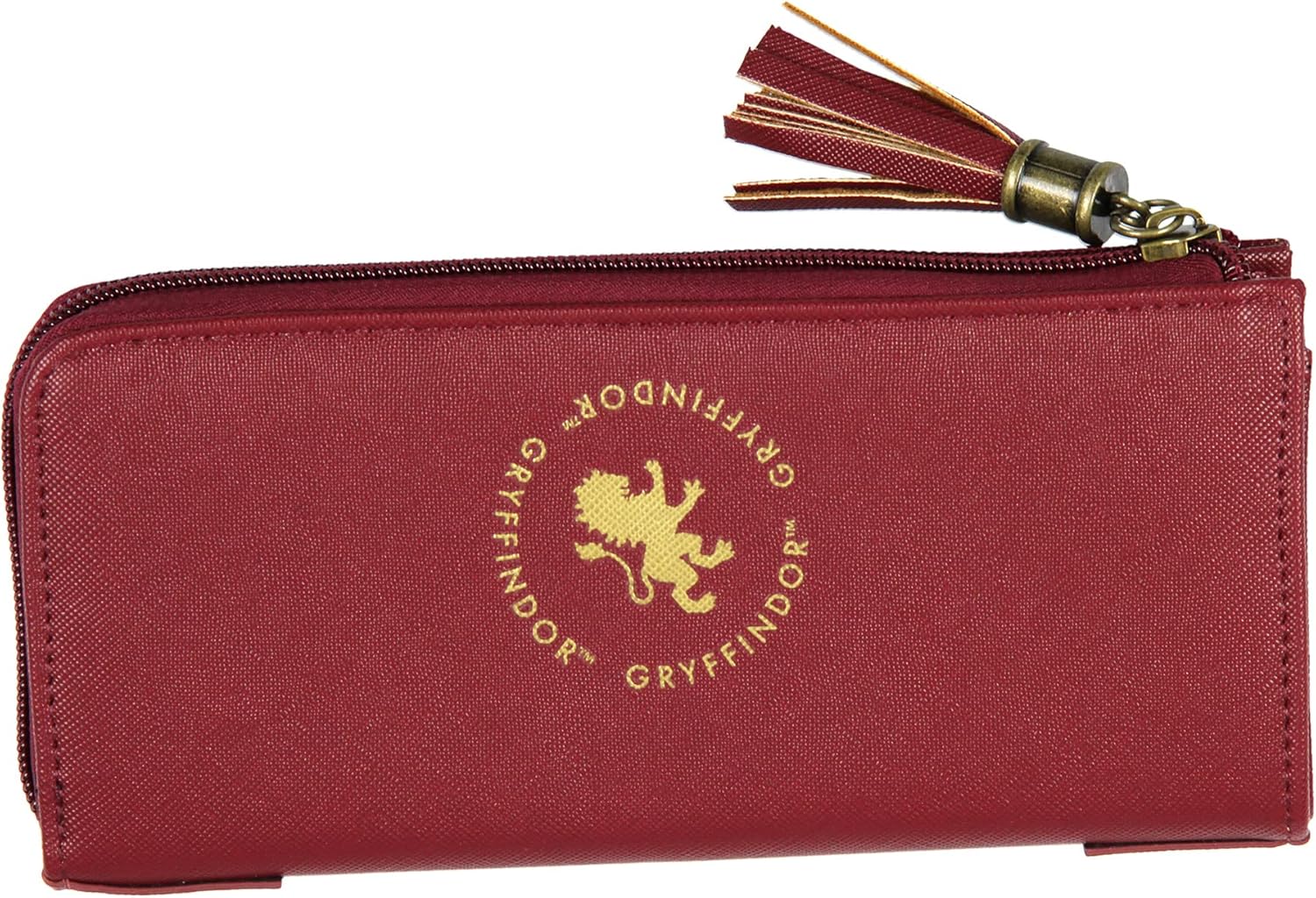 Bioworld Harry Potter Wallet Designer Hogwarts Gryffindor House Zipper Clutch Faux Leather Wallet For Women - Image 2