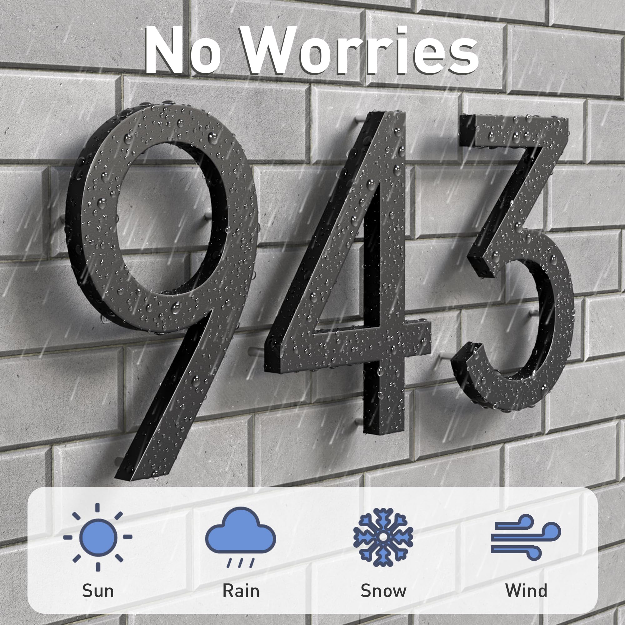 Placa Buzon Personalizada Números De Casa Modernos Diseño 3D