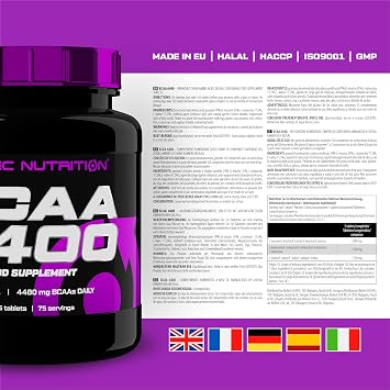 Scitec Nutrition BCAA 6400 - High-Potency 2:1:1 Ratio BCAAs, 4480mg Per Day - Tablets for Men & Women - Ideal for Athletes - Performance & Recovery, 375 Tablets