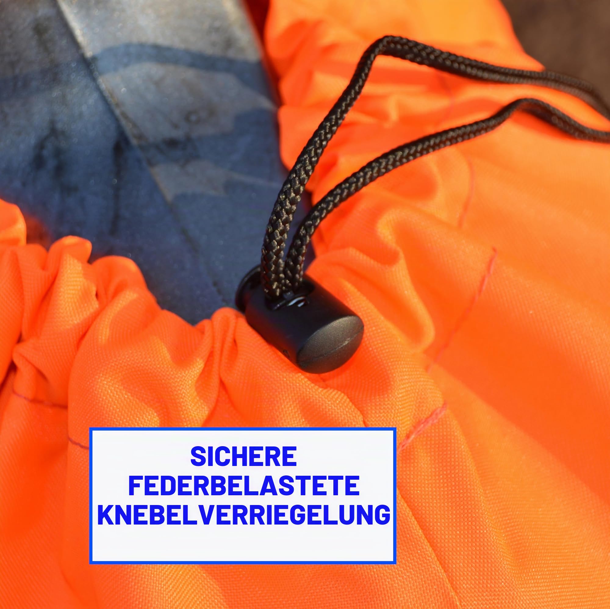 Ducksback Boots-Außenbordmotor-Propeller-Abdeckungstasche (Prop), für große Motoren (100 PS und mehr) (Orange)