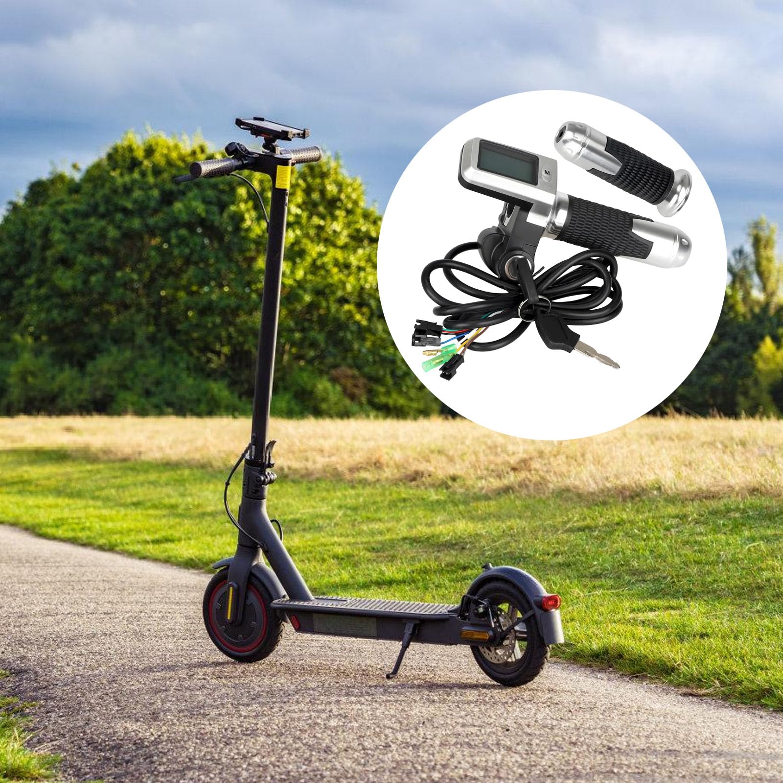 Poignée d'accélérateur universelle pour trottinette électrique - Facile à installer - Poignée ergonomique