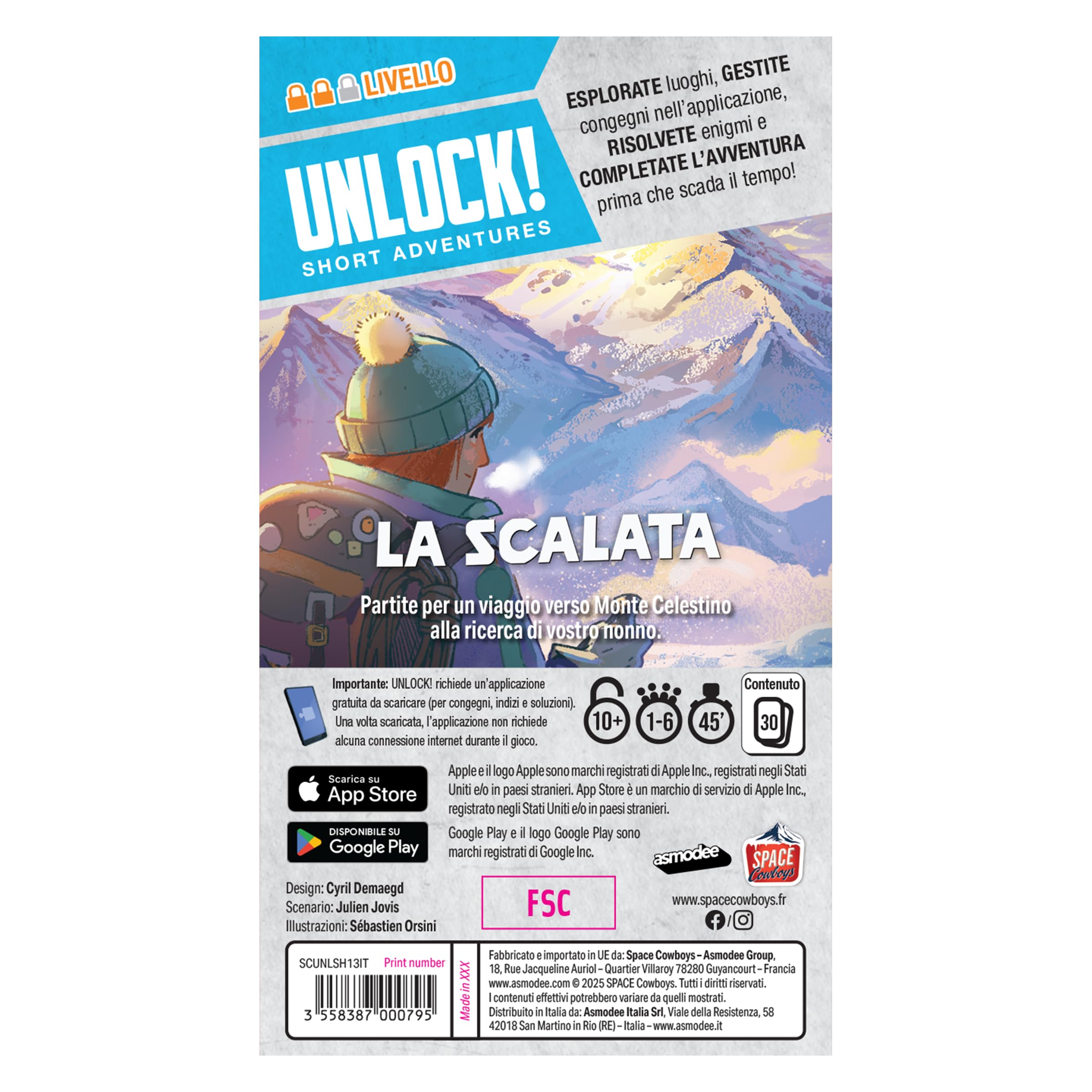 Gioco da tavolo Unlock! I Segreti della Piovra - Enigmi e avventura