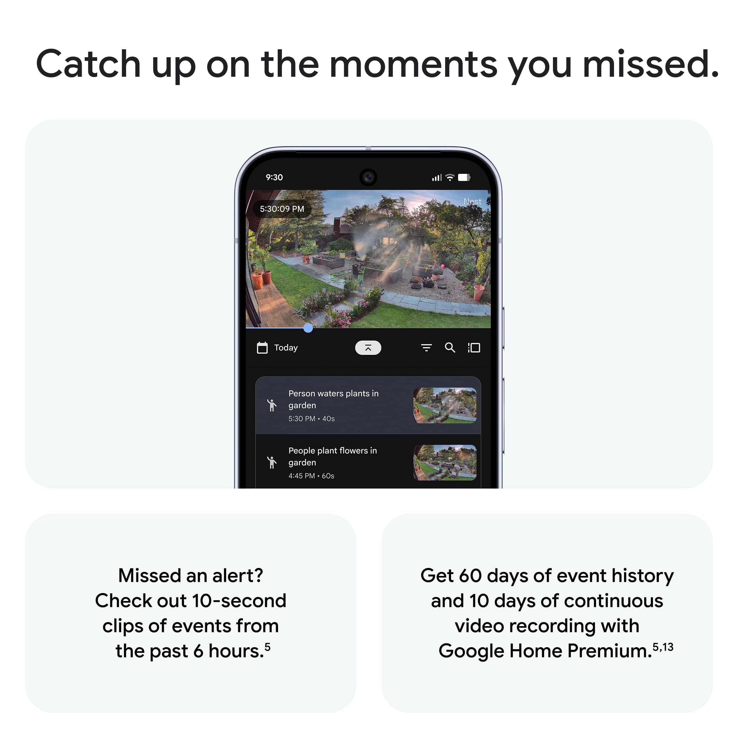 Google Nest Cam Outdoor (Wired, 2nd Gen) - Security Camera with 2K Video and Gemini, Night Vision, 2-Way Audio - Works with Google Home - 2025 Model - Snow