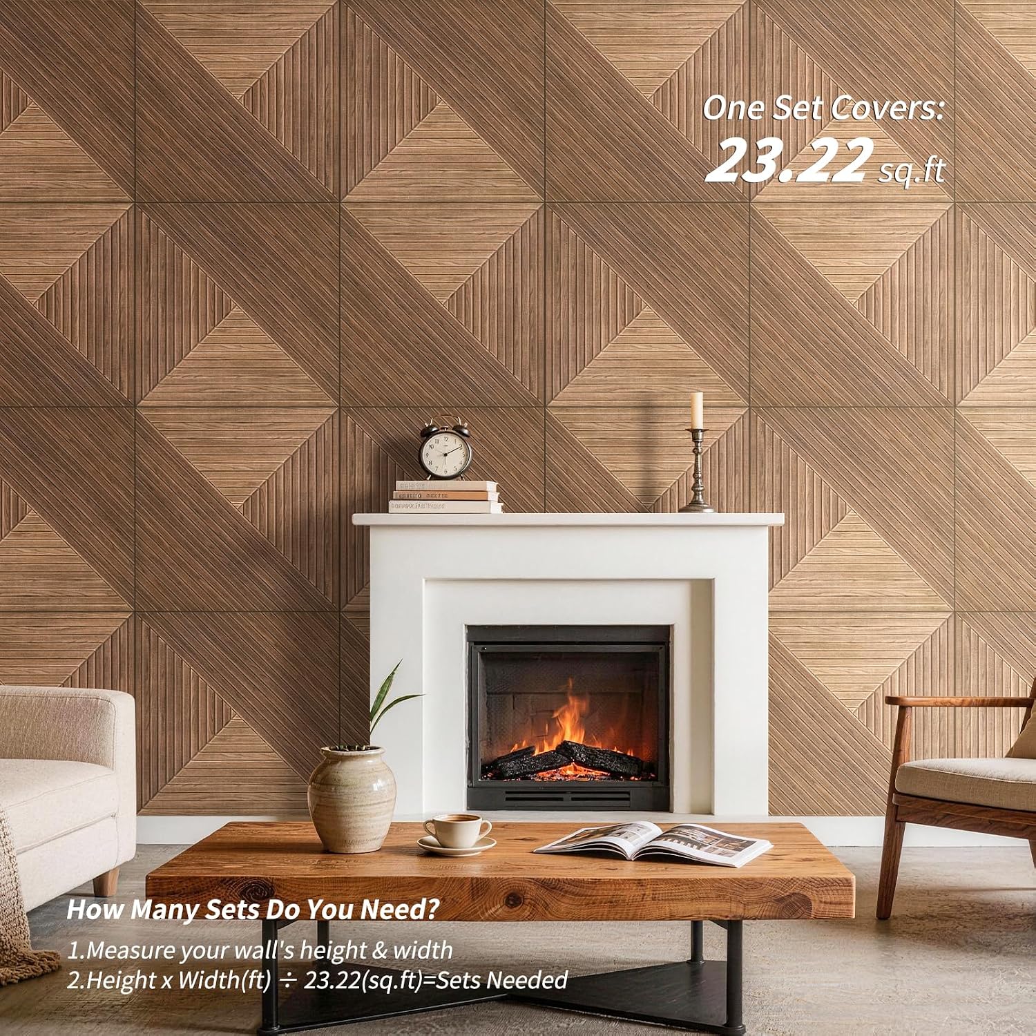 acoustic wall panels, 6-pack 23.62 x 23.62 inches decorative acoustic panels, self-adhesive sound absorbing acoustical wall art for living room bedroom home office studio deep-arcadian vortex