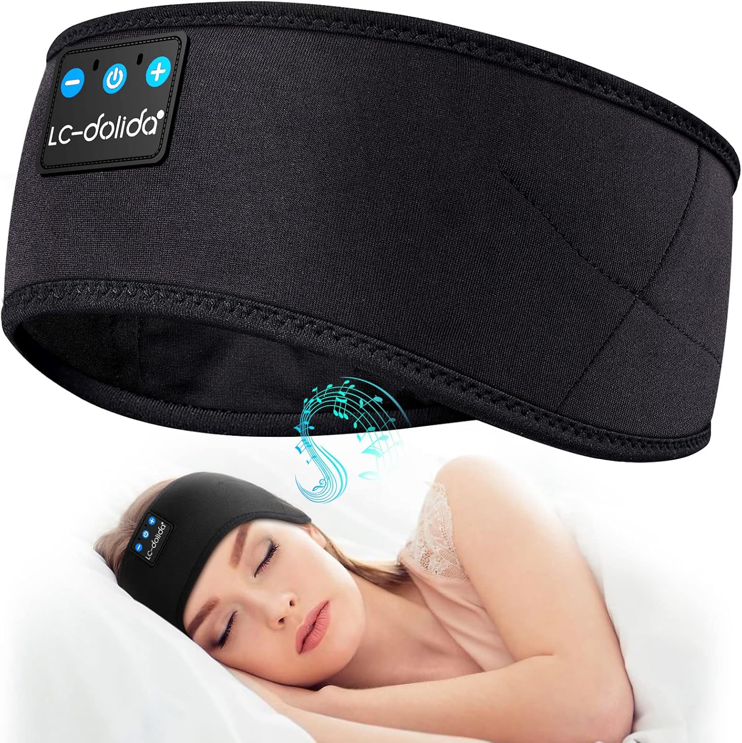 LCdolida Sleep Headphones Bluetooth Headband, Wireless