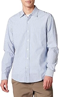 Men's Slim-Fit Long-Sleeve Poplin Shirt