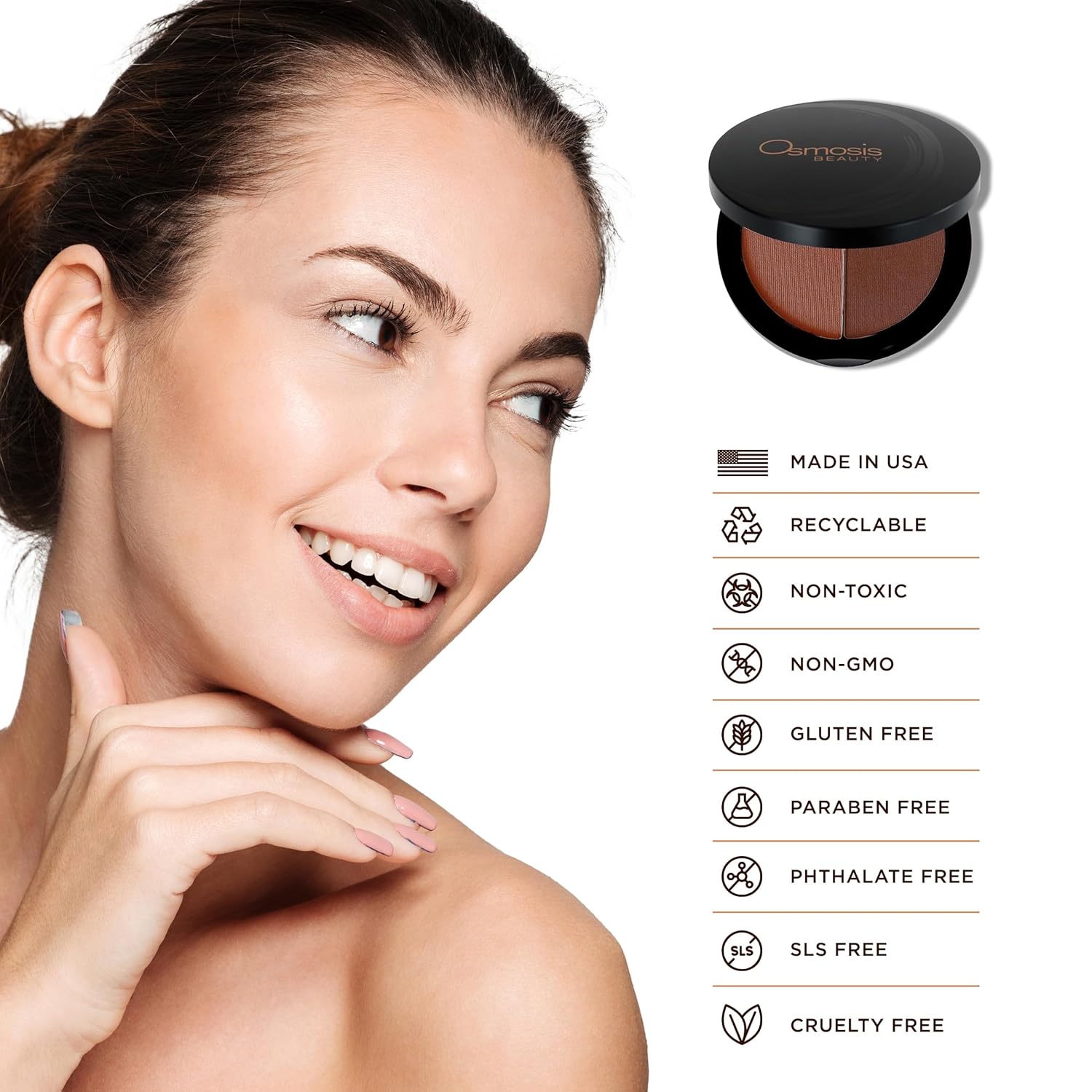 Osmosis Beach Glow Bronzer, Long-Wear, Matte, Natural Sun Kissed Glow, Hydrating and Oil Absorbing - Image 5