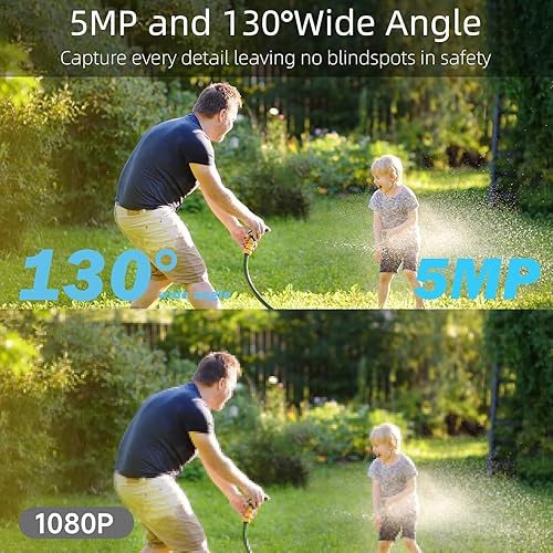 Miniatura 3 de Rraycom Paquete de 4 cámaras de seguridad inalámbricas para exteriores para seguridad en el hogar, 2K alimentado por batería WiFi AI detección de