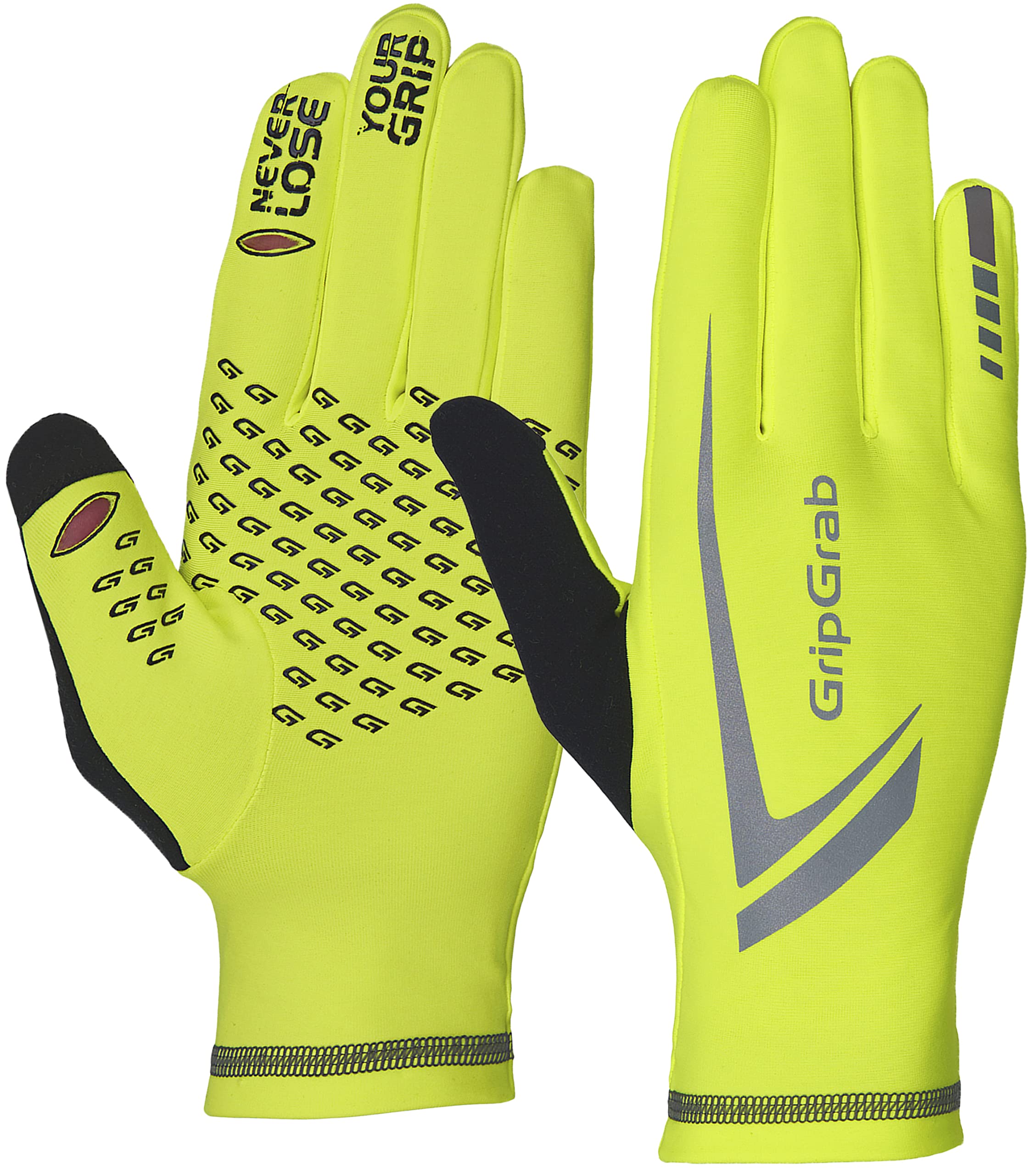 GripGrab Guantes de Running de Invierno Expert Winter Térmicos Touchscreen Alta Visibilidad Transpirables Hombre Mujer, Unisex Adulto