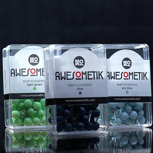 Miniatura 3 de Awesometik Banderas para arte en lienzo, piezas de mapa de madera del mundo, pines creativos de bandera nacional, tachuelas de pulgar para mapa de