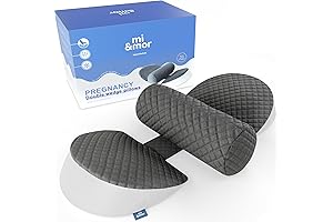 Pregnancy Wedge Pillow: Memory Foam Side Sleeper Support Pillow