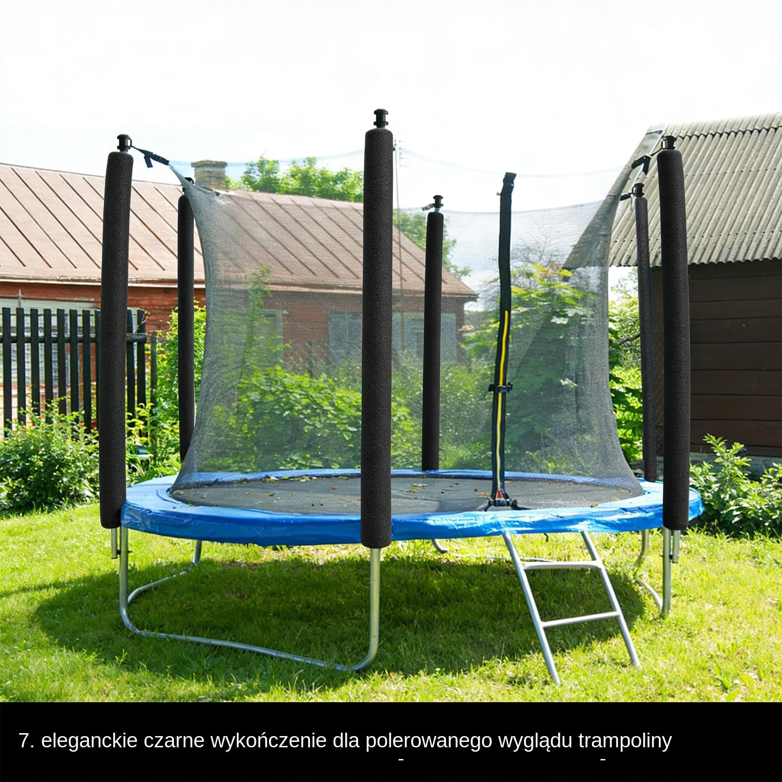 Osłony Na Drążki Trampoliny Wodoodporne Części Zamienne 40 Cm 12 Sztuk
