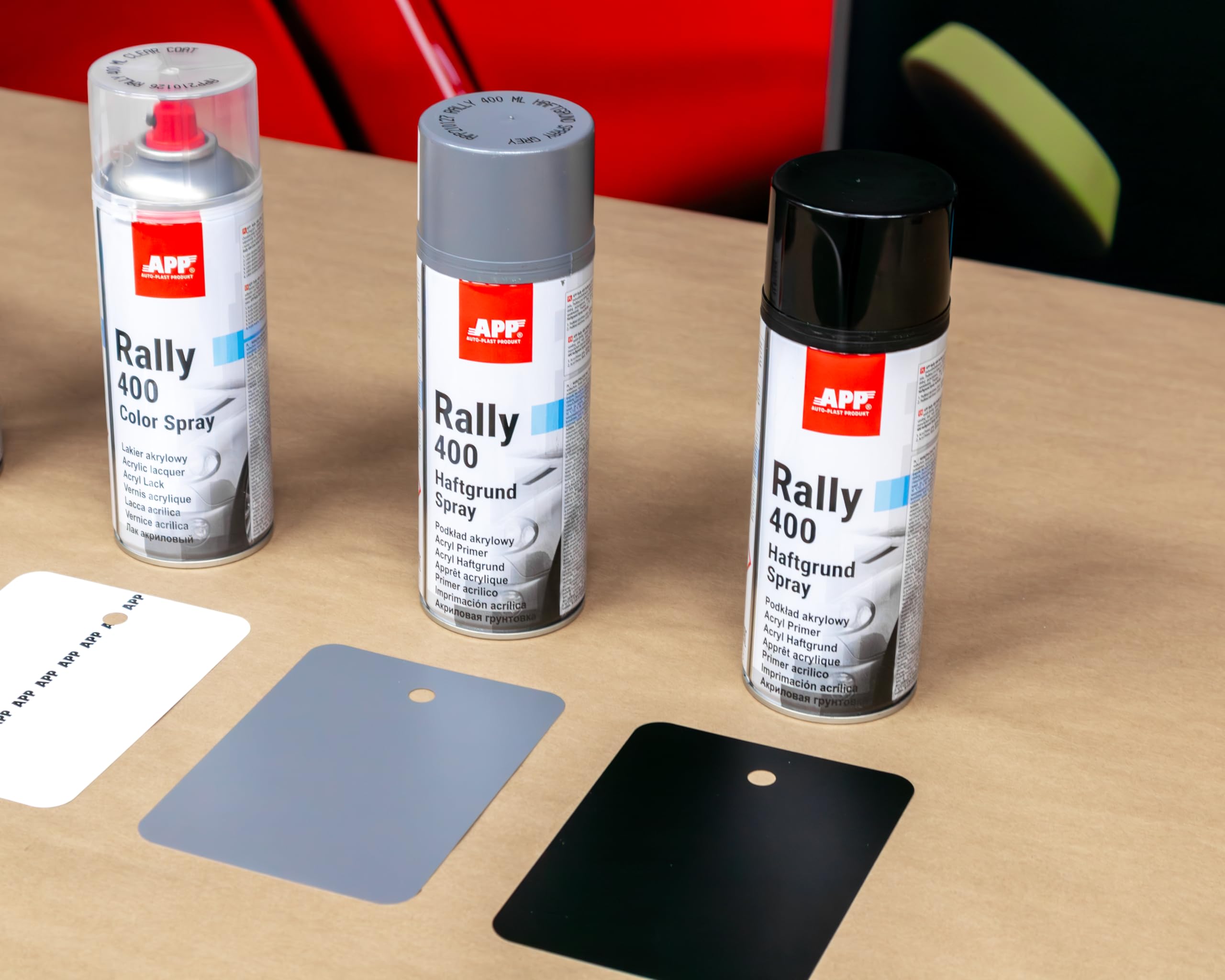 APP Rally 400 Color Spray - Lakier akrylowy | czarny matowy | 400ml