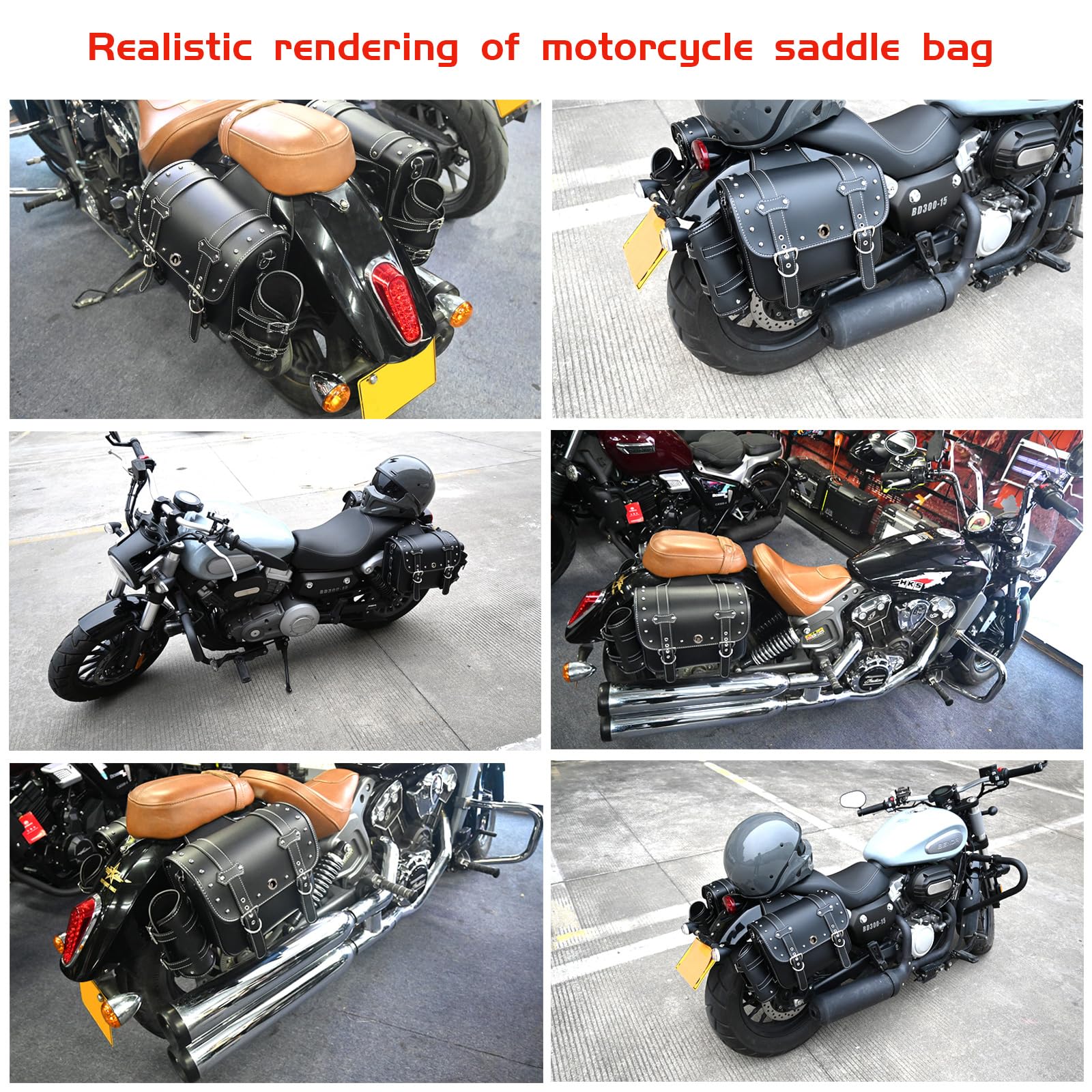 Saddle Bag Dream Apparel Cowhide Leather Distressed Brown (No