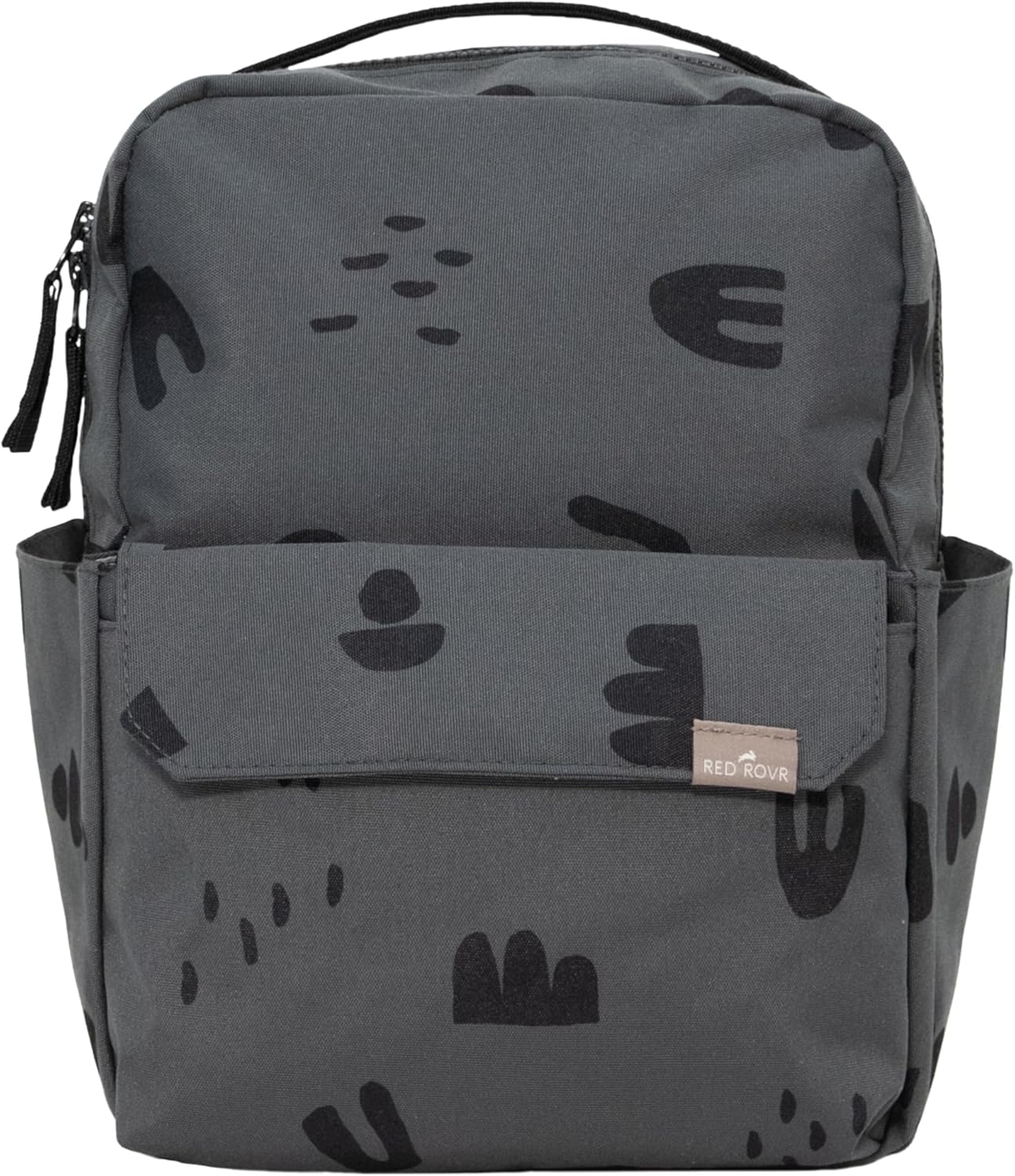 RED ROVR Mini Roo Lightweight Backpack | 6 pockets for everyday essentials (Charcoal Doodle)