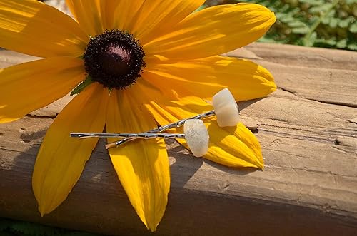 Moonstone Hair Pins (QTY of 2)