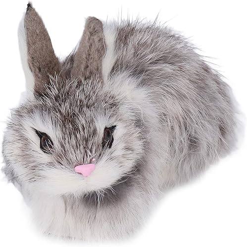 Conejos de peluche realistas decoración de Navidad animales realistas conejo peluche para mascotas conejo lindos animales de peluche regalo de