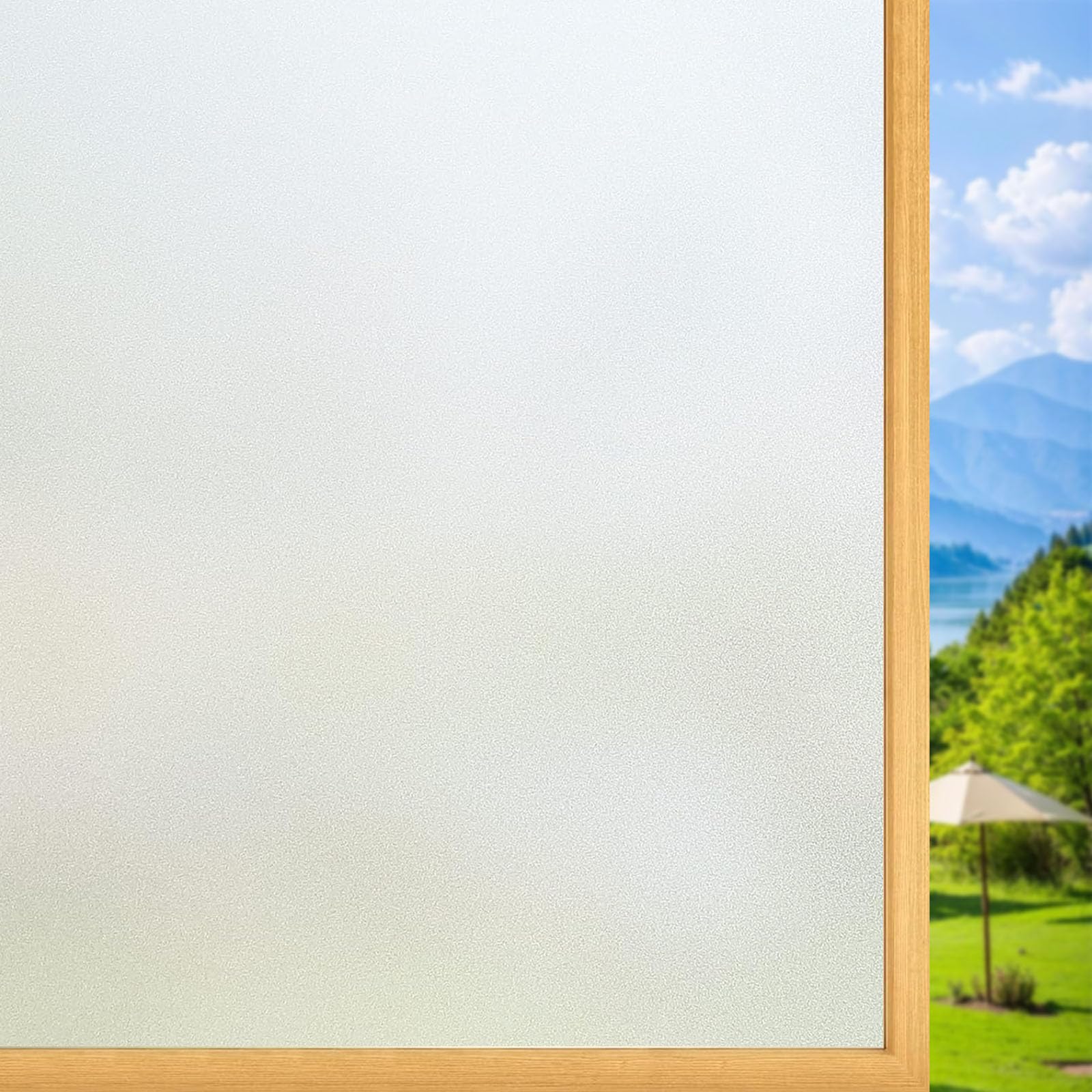 Film de fenêtre verre dépoli mat pur opaque 50x250 cm