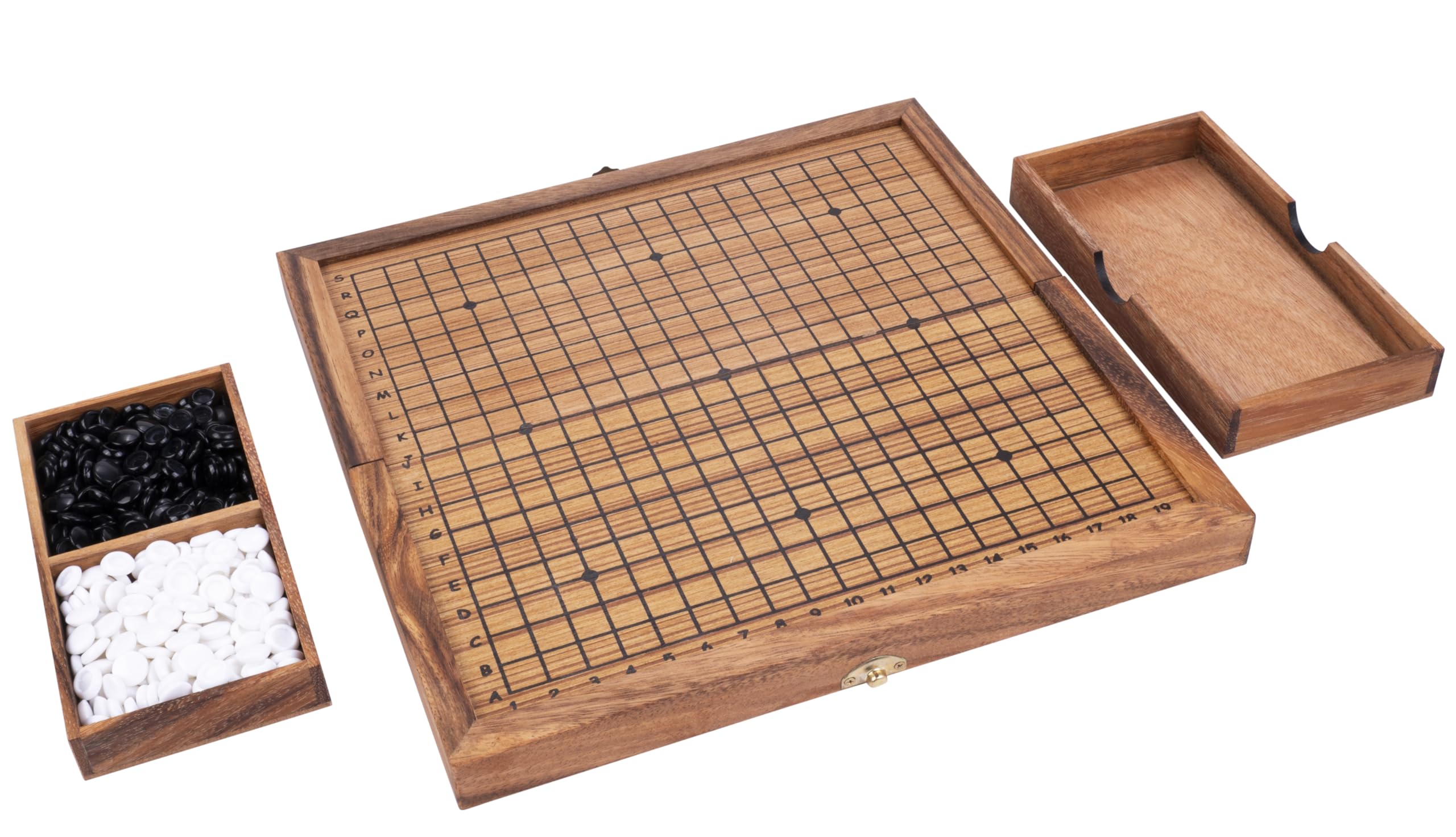 Engelhart - 350360 - Gioco di Go in Legno - Gioco da Tavolo di Strategia - Ecologico - Dai 8 Anni in Su - Dimensioni: 31 x 31 x 2,5 cm