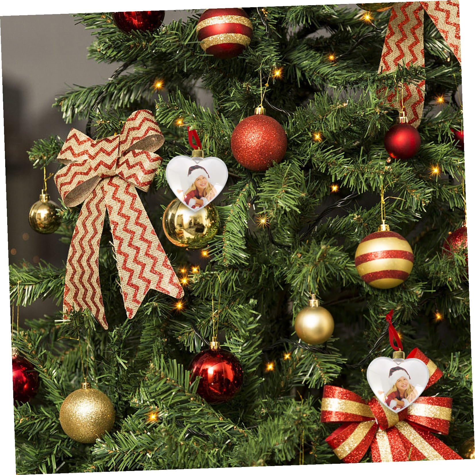 Holibanna Colgantes DIY para Fotos Transparentes de Plástico 6 Piezas Corazón 8,5 Cm Decoración de Fiesta Manualidades Colgantes para Adornos y Marcos de Fotos Personalizados