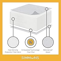 Vista 8 de Simmons - Colchón infantil Silver Nights de doble cara para cuna de bebé y colchón para niños pequeños - GREENGUARD Gold - Impermeable - Núcleo