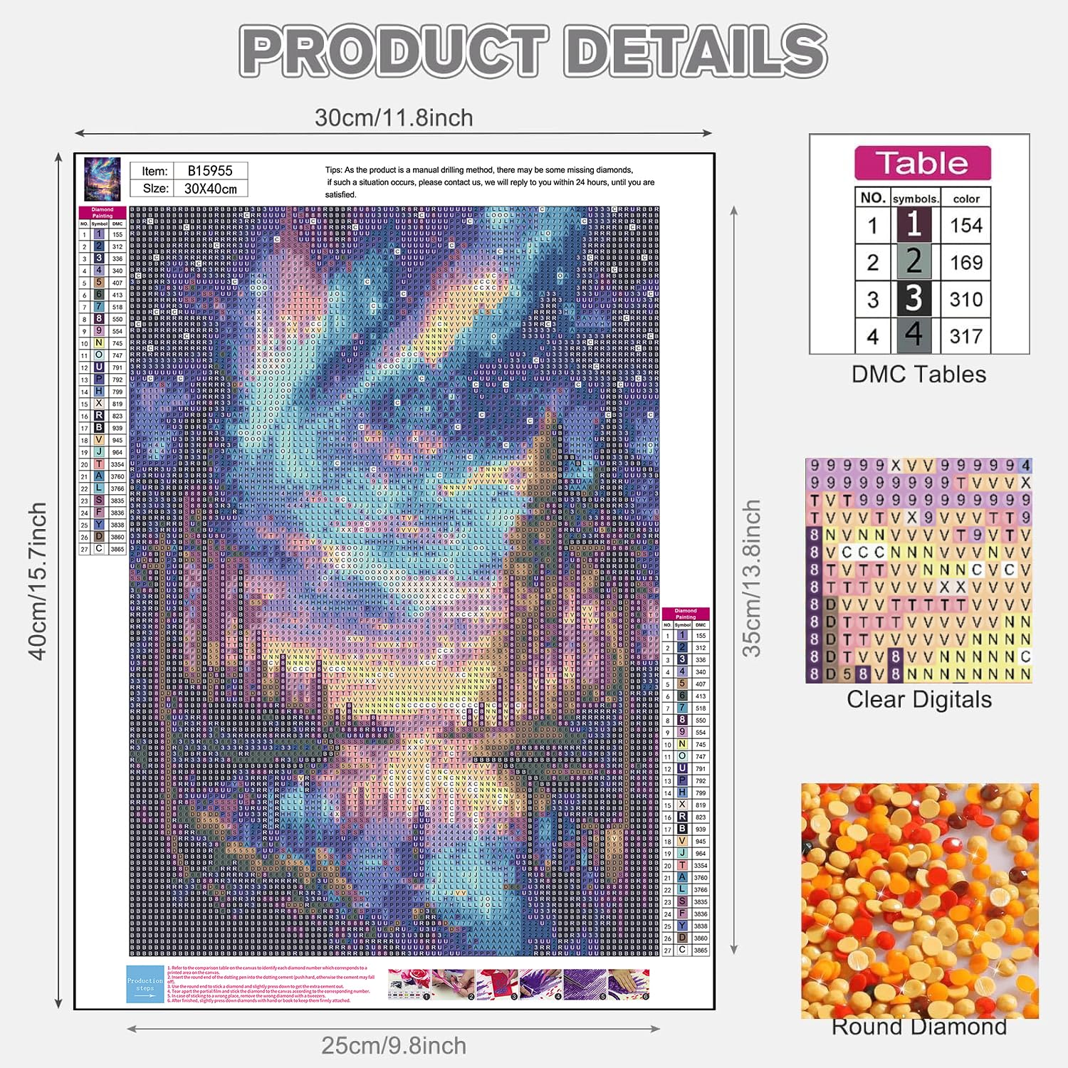 Jakener Aurora Landscape Diamond Art Kits for Adults Beginners,Galaxy Diamond Painting Kits for Adults,5D Full Drill DIY Diamond Dot Gem Art Kit Wall Home Decor Arts Craft 12x16 inch - Image 3