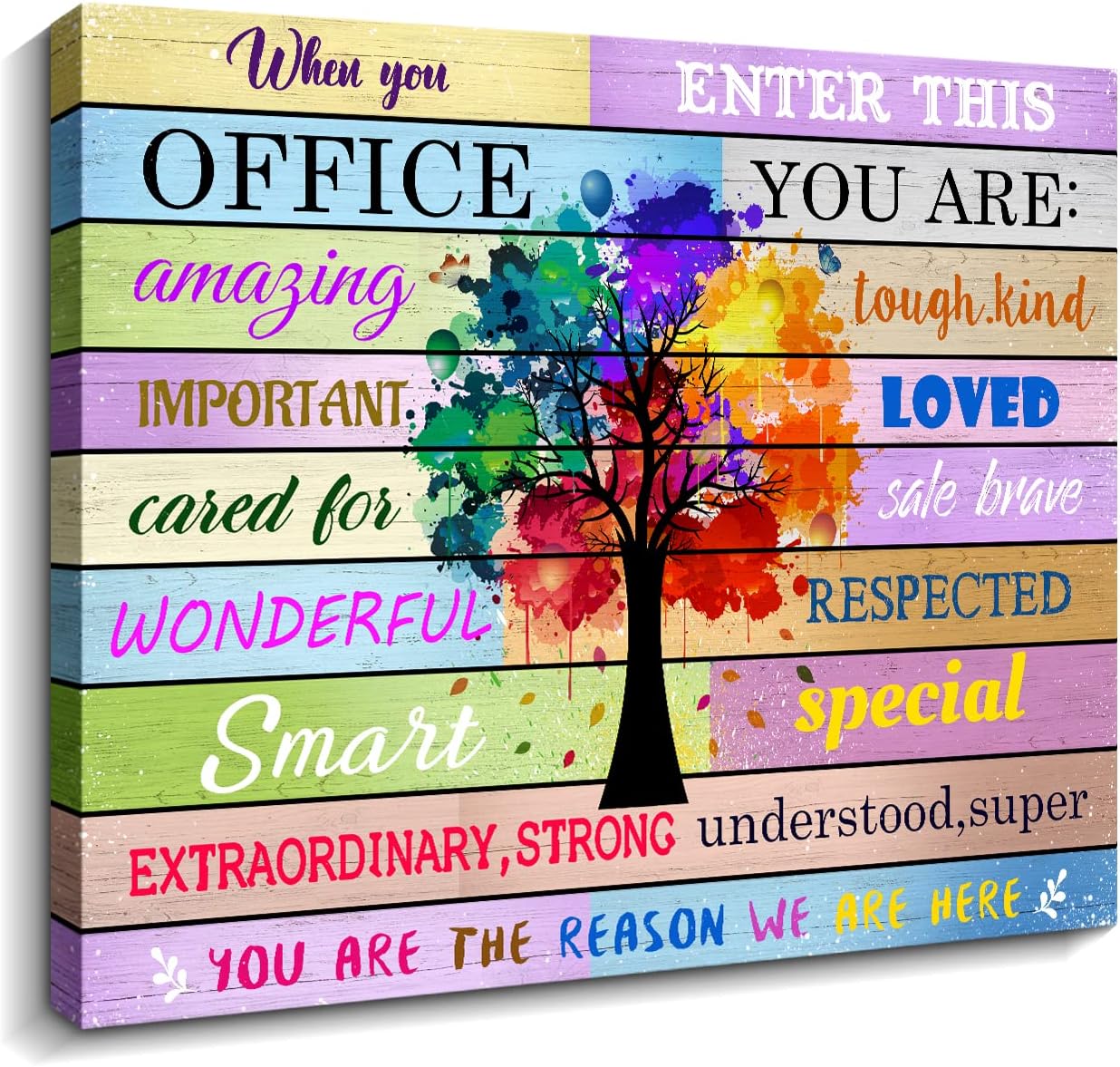 Creoate Inspirational Canvas Wall Art Office Quotes Wall