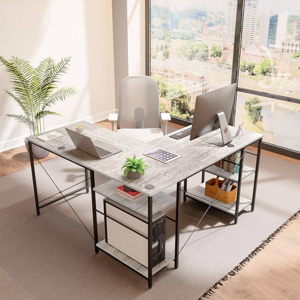 未開封 Bestier l字デスク パソコンデスク 幅150cm Amazon | Bestier ゲーミングデスク 幅150cm l字デスク パソコン