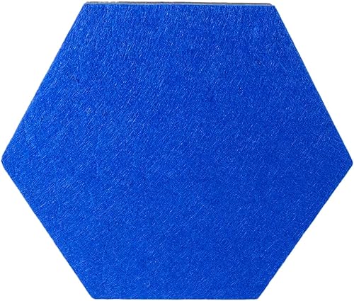 Vista 4 de 8 azulejos hexagonales de corcho de fieltro con autoadhesivo, incluye 20 pines, tablero de corcho para decoración de pared para mostrar fotos