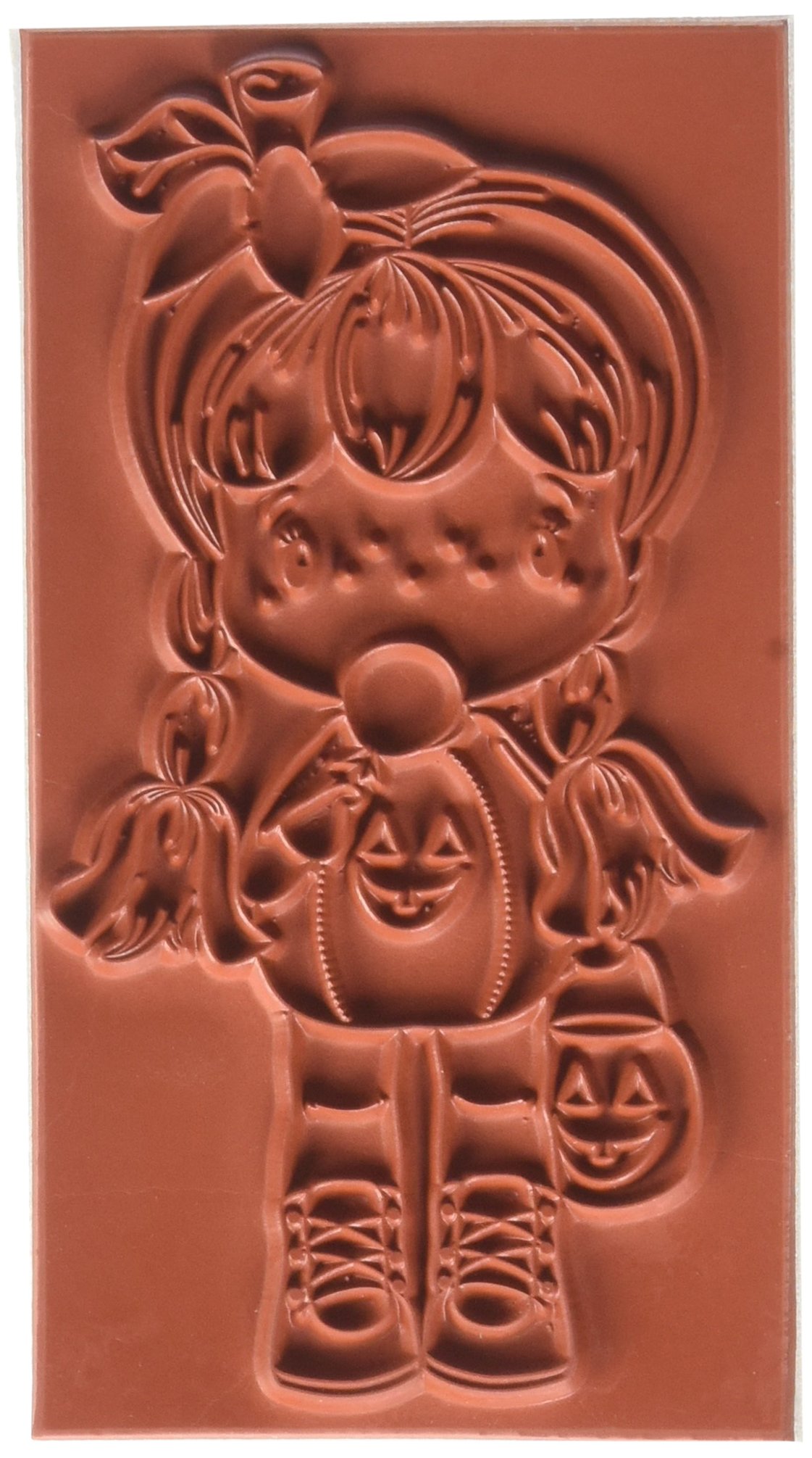 C.C. DesignsSwiss Pixie Cling Stamp 2-inch x 3.75-inchPumpkin Birgitta