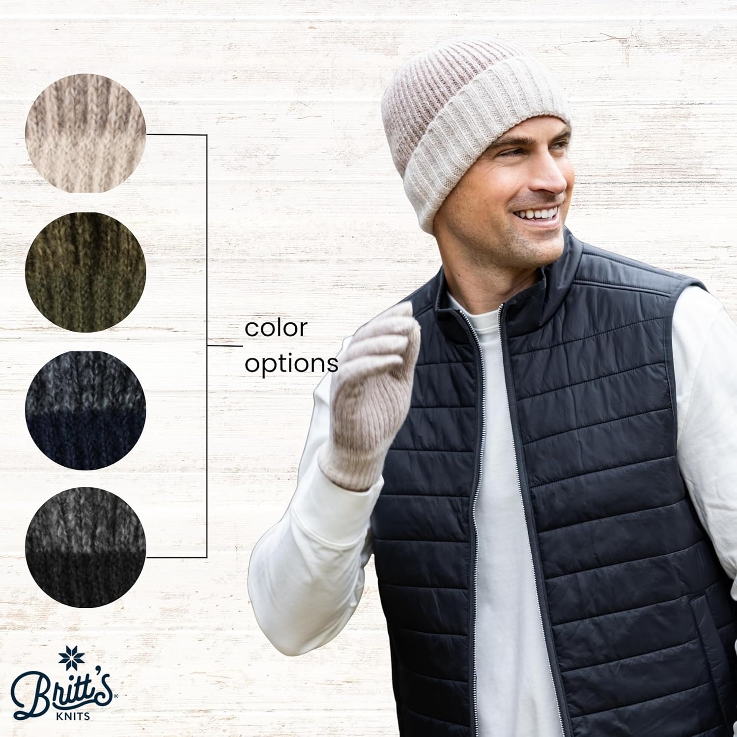 Britt's Knits Men's Birchwood Beanie Soft Warm Winter Rib Knit Hat - Image 4