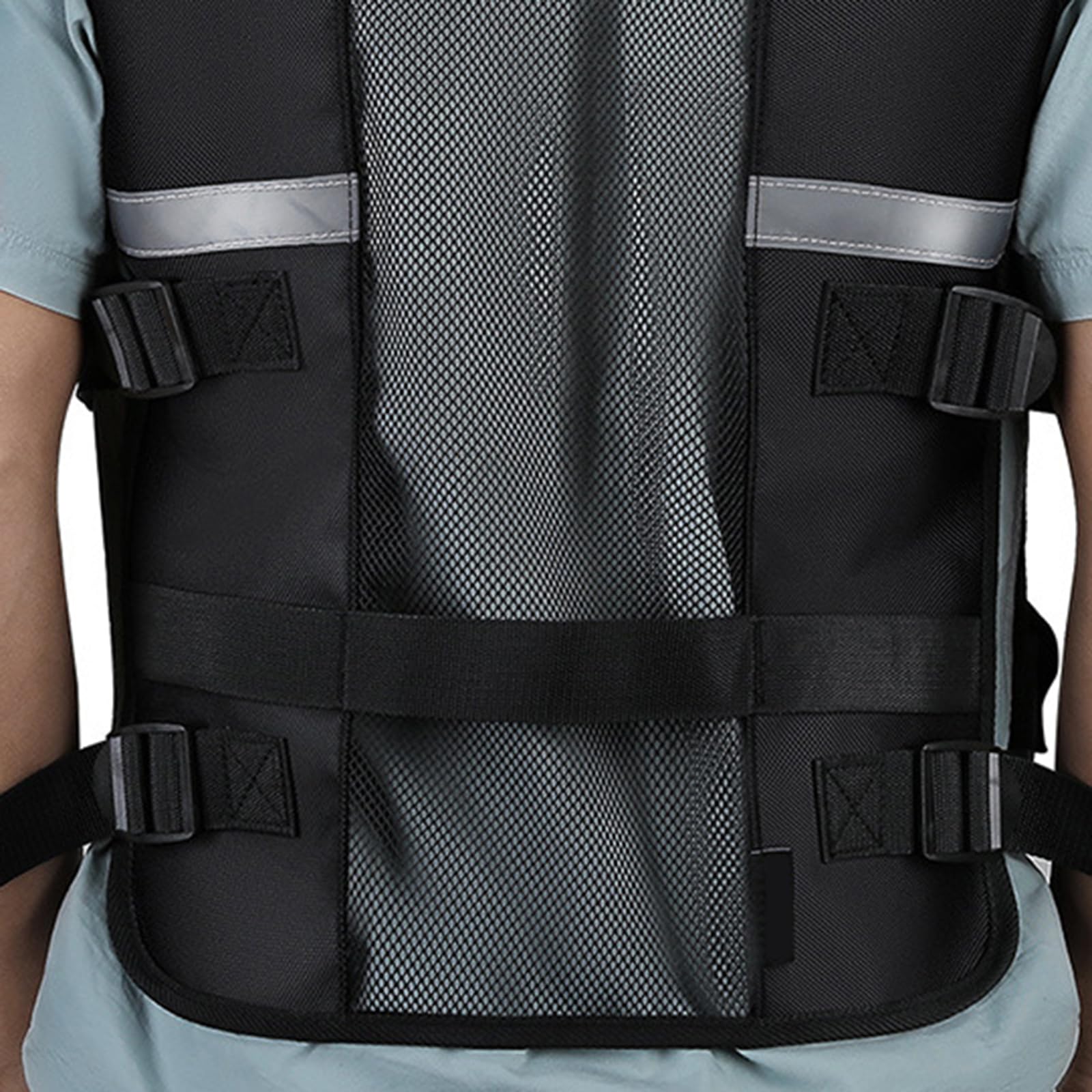 Chaleco De Herramienta De Malla Transpirable Para Artesanos Con Características De Seguridad Reflectantes Y Múltiples Bolsillos Para La Organización De Herramientas En El Sitio