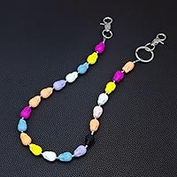 Vista 74 de Cadenas punk unisex para pantalones, cadenas de cinturón de alta resistencia, pantalones de hip hop, cadena de jeans con cierres de langosta