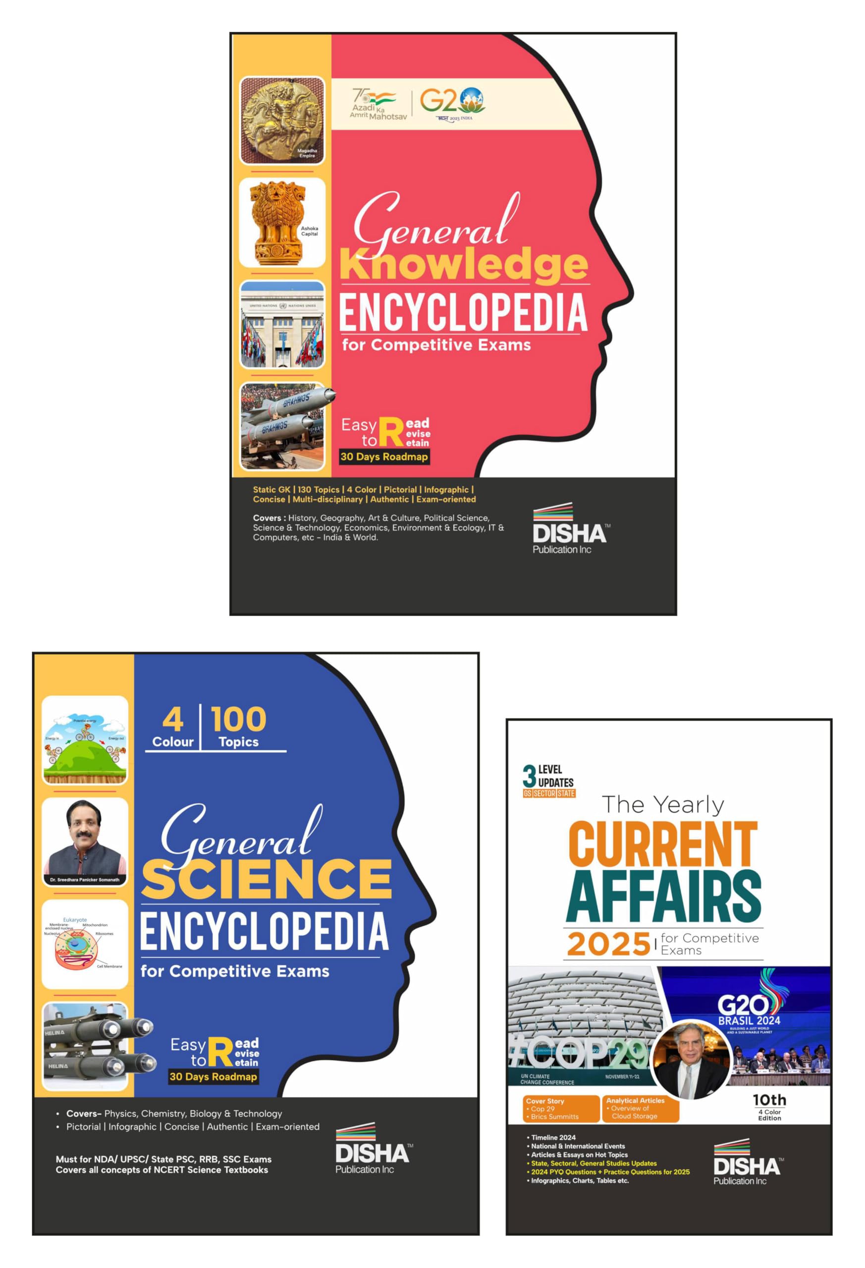 Buy Color Combo (set of 3 Books) General Knowledge & Science