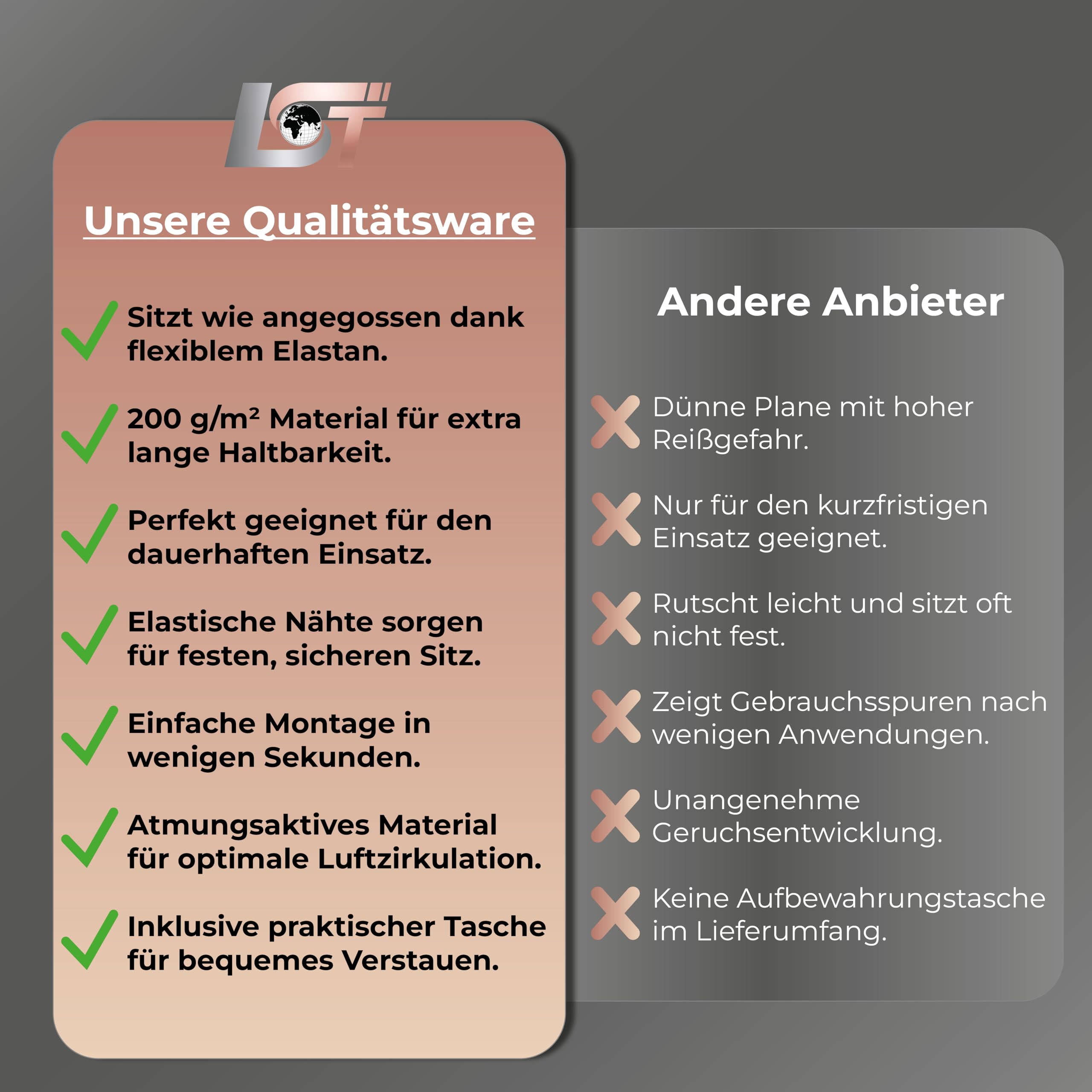LST Autoabdeckung Indoor – lackschonende und Dehnbare Autogarage. Car Cover Innenbereich für Autohäuser und Endverbraucher. Auto Abdeckplane schützt vor Sonne, Staub. (Rot, S (380x125x120cm))