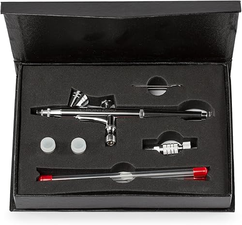 Miniatura 4 de PointZero Juego de 3 puntas de aerógrafo de alimentación por gravedad de doble acción de 2 cc (0.008 in, .0.118 in, .0.197 in)