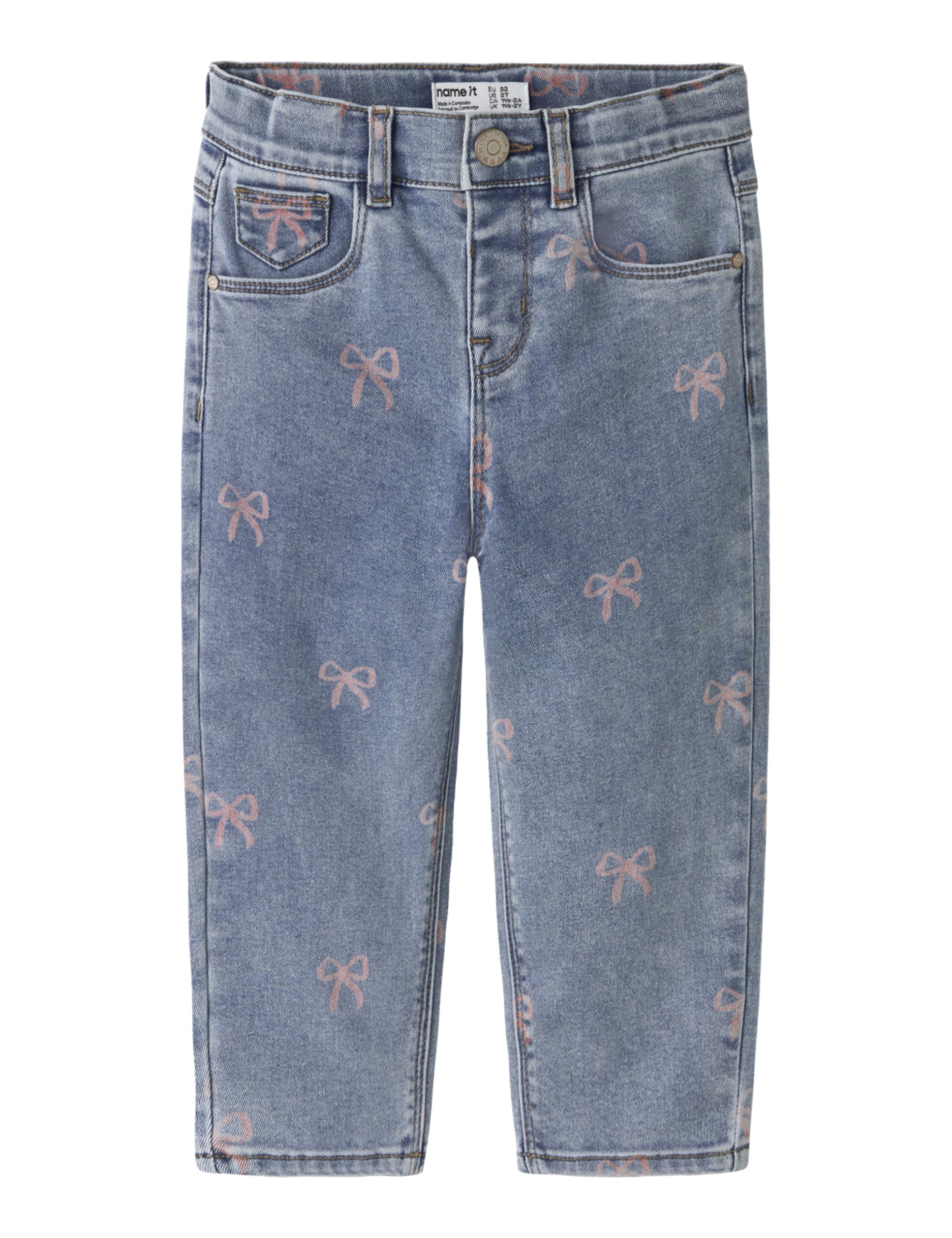 Name IT Mädchen Nmfbella Mom Shaped Jeans 3555-On Noos Nmfbella Mom Shaped Jeans 3555-on Noos