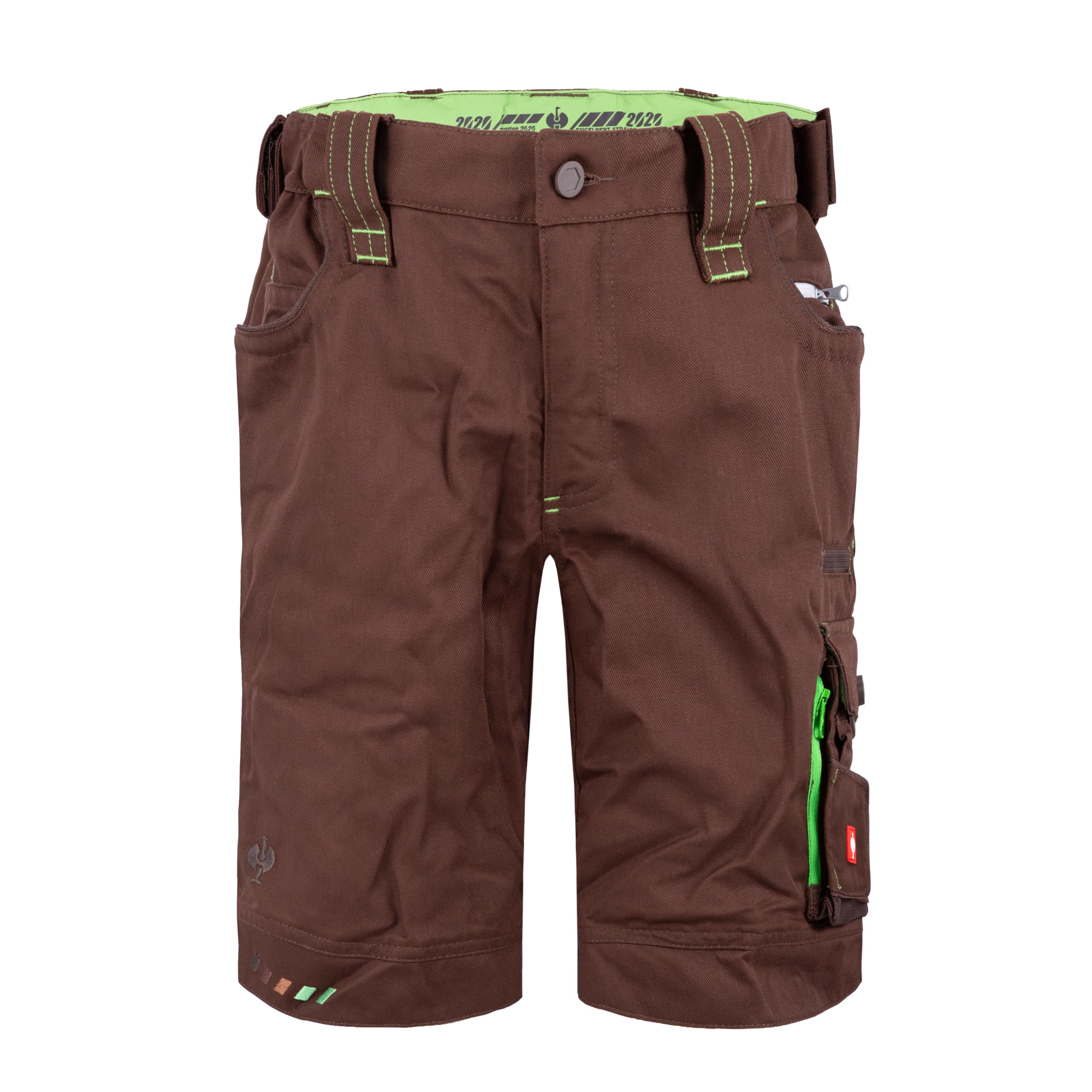 Engelbert Strauss E.S. Kinder Shorts Motion 2020 Arbeitshose Workwear (Kastanie/seegrün, 122/128)
