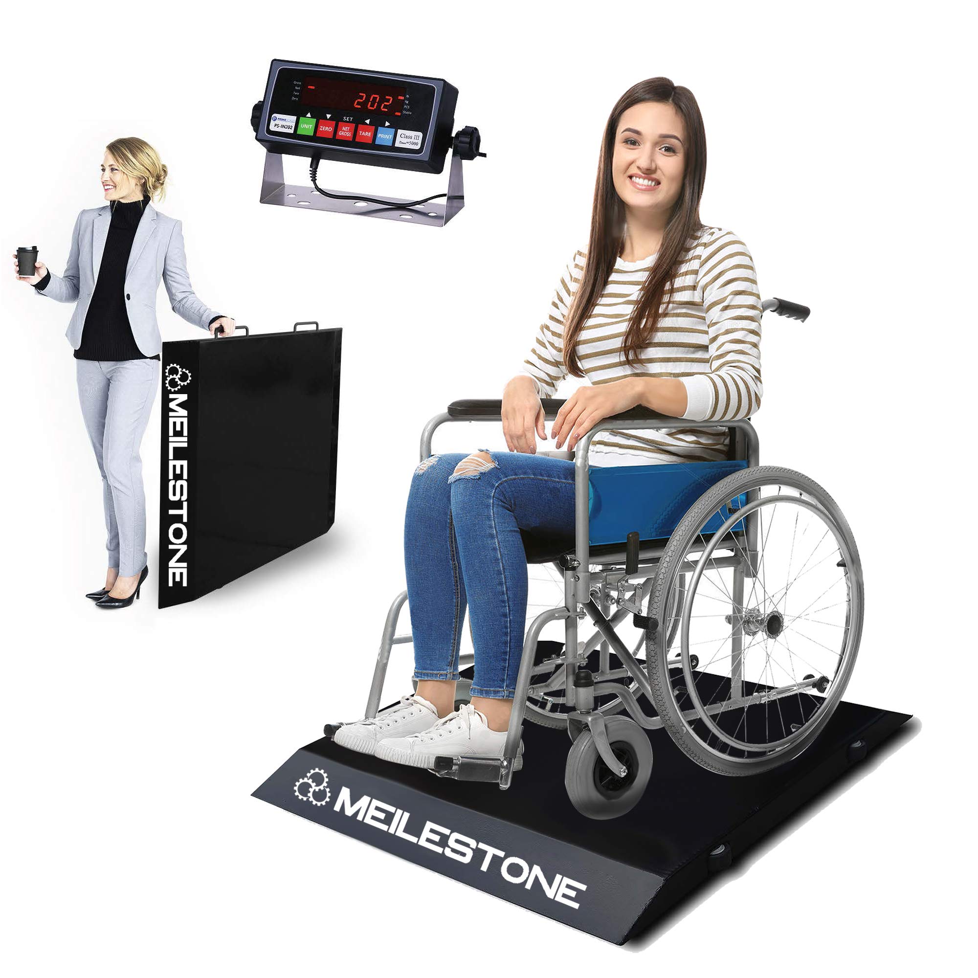 Buy Meilestone MS1000WCS 1000lb Wheelchair/Drum/Bariatric/Digital