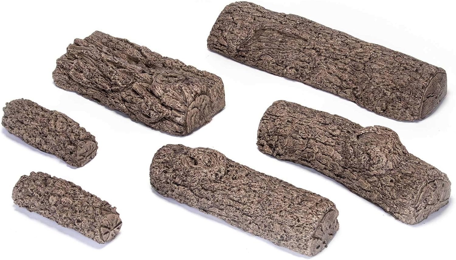 RealFyre Peterson Fyreside 18-inch Live Oak Log Set with Vented Burner, Auto-Safety Pilot Control Valve and Gas Connection Kit. (Natural Gas Only)