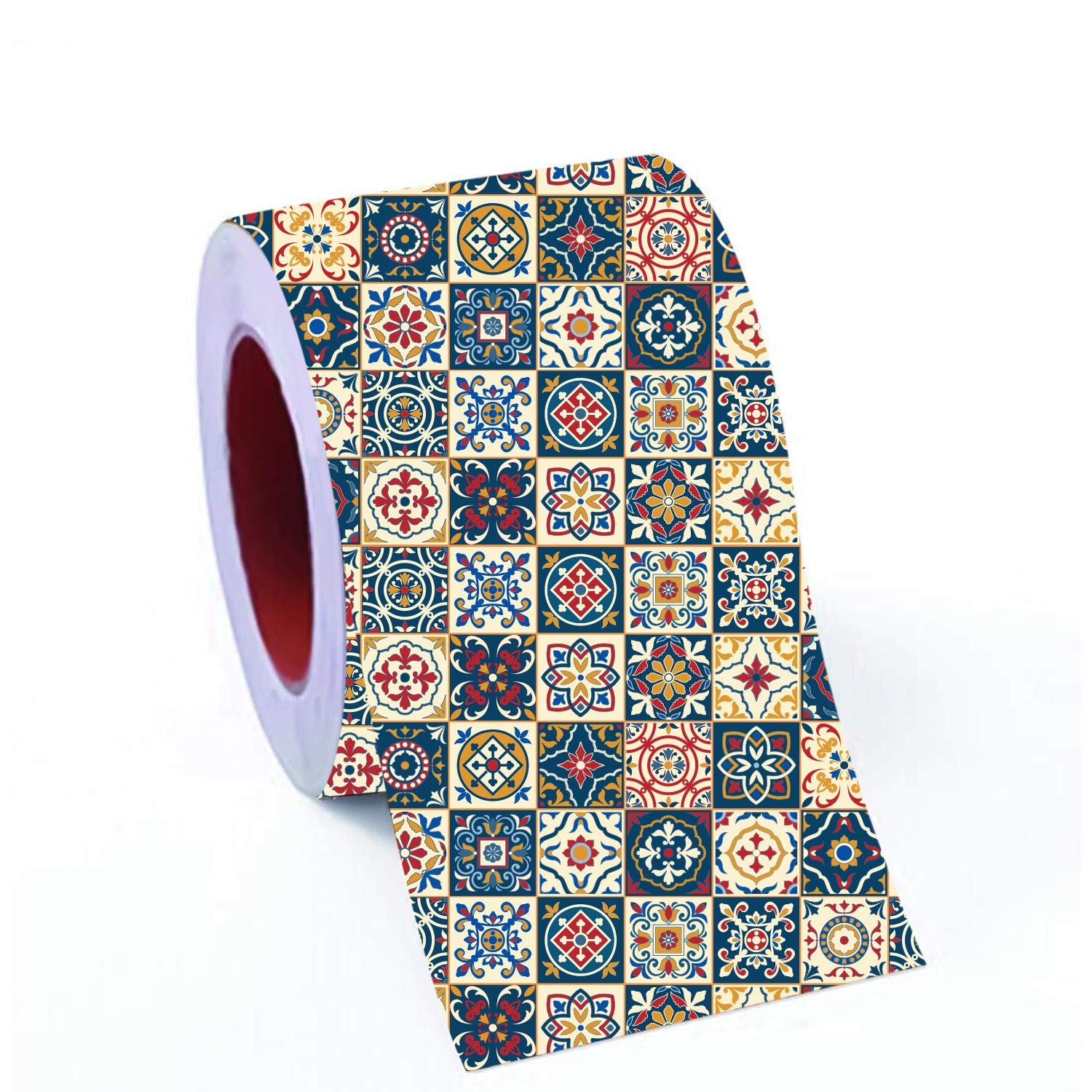 ALL YOUR DESIGN Polyvinyl Chloride Tree And Flowers Wall Tile Sticker