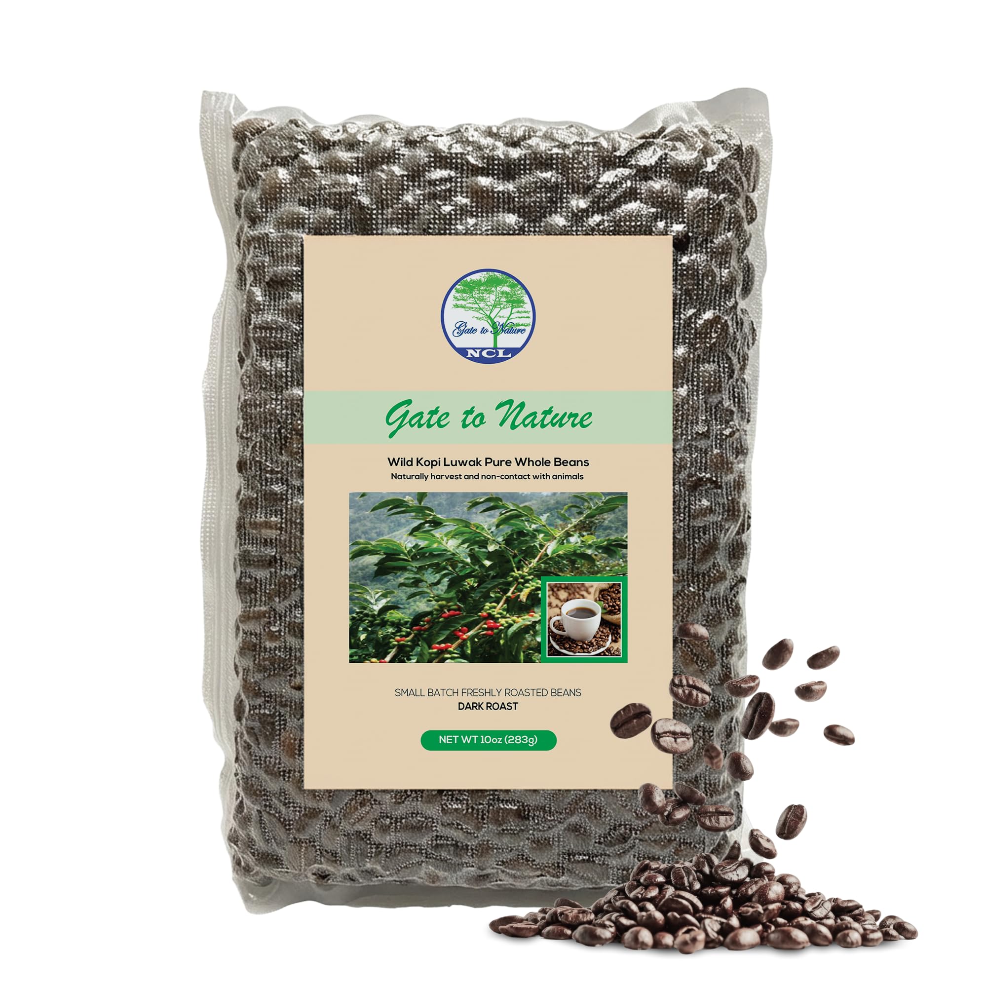 Amazon.com: Gate to Nature Wild Civet Arabica Beans, Dark Roast