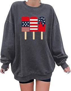 YuzRong Women's Blouse Long Sleeve Shirt Sweatshirt Hoodies Print O Neck Long Sleeve Pullover Tops Trendy Casual Oversized Loose Ladies Blouses Soft Stretchable Comfortable Plus Sizes