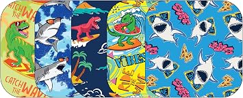Glucomart Adhesive Patches for Libre 3, Dexcom G7, Stelo & Lingo 5 Count Maximum Strength CGM Patches, Waterproof & Hypoallergenic Surf Variety Pack Libre/G7 No Center Glue