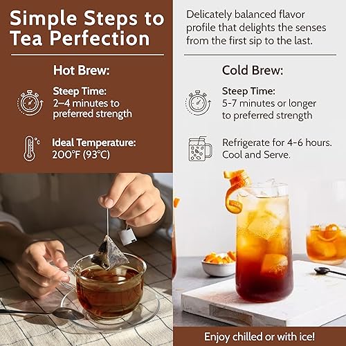 Miniatura 7 de Blooms & Leopard Bolsas de té negro prémium  Mezcla de té Sea Lion's Tea Time con cardamomo, clavo, canela, jengibre y pimienta negra  20 bolsas