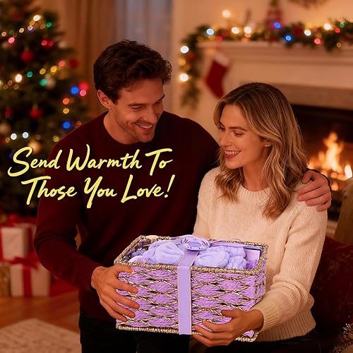 Miniatura 2 de Cesta de regalo de 35 piezas de lavanda para baño y cuerpo para mujeres, juego de cuidado facial de la piel, kit de spa, juego de cuidado personal,