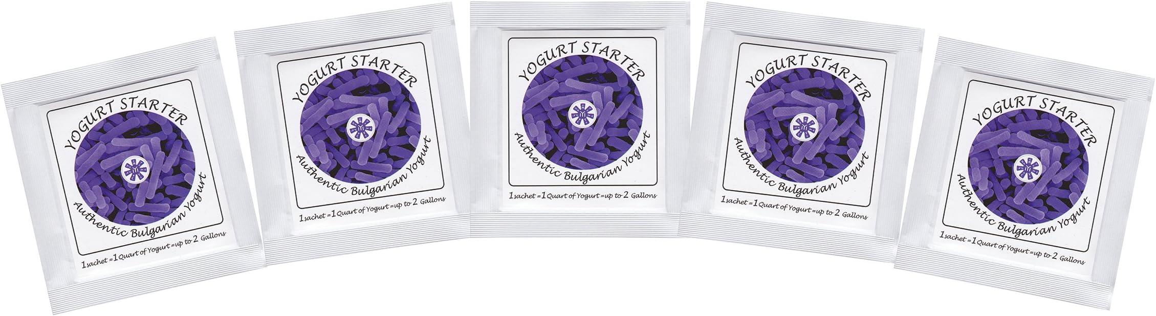 Yogurt Starter Cultures - Pack of 5 Freeze-dried Culture Sachets for Authentic Bulgarian Yogurt